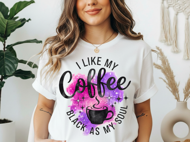 Coffee black as my soul
