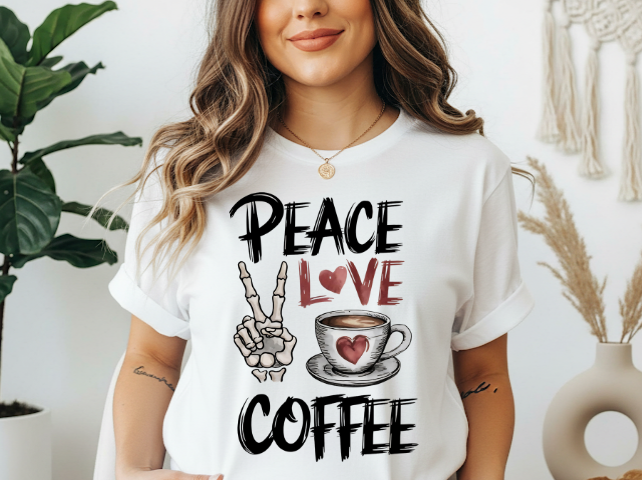 Peace love coffee